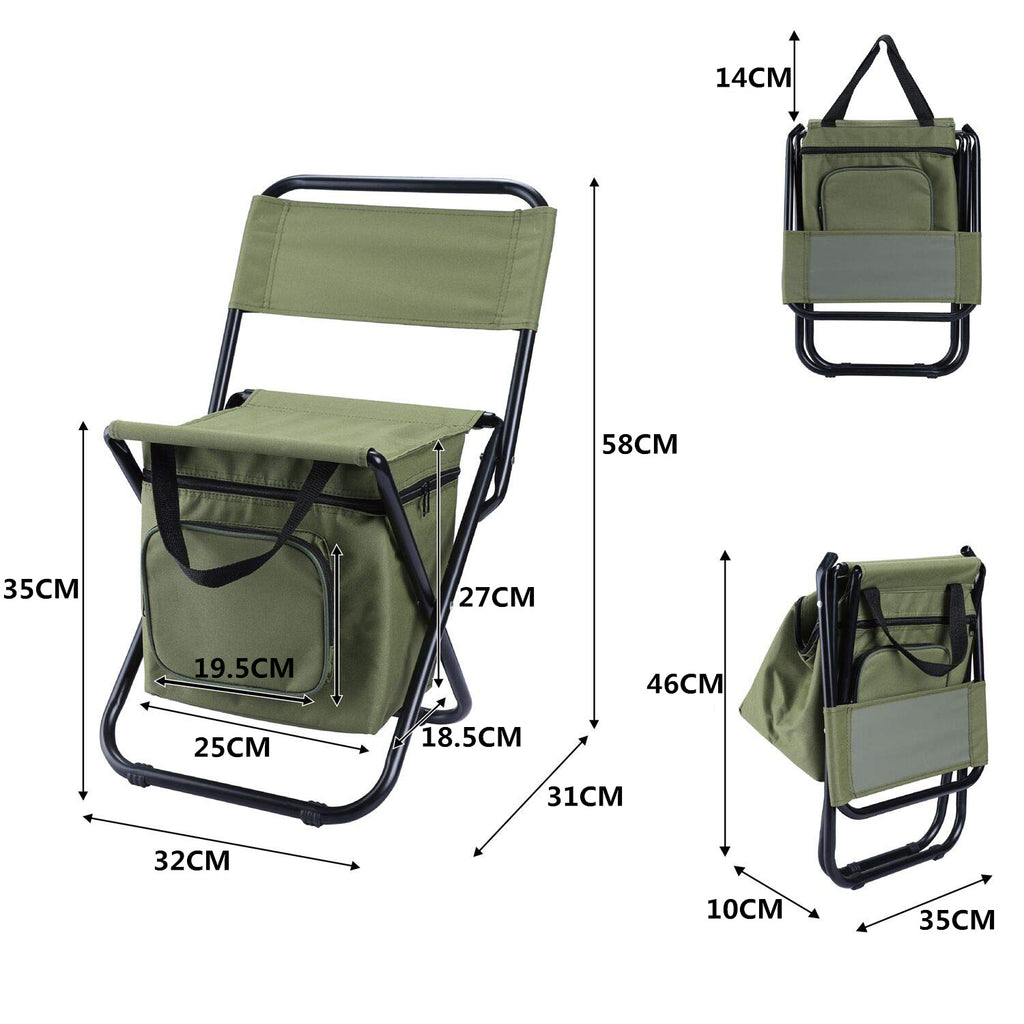 Sun Lake Portable Outdoor Foldable Ice Bag Chair