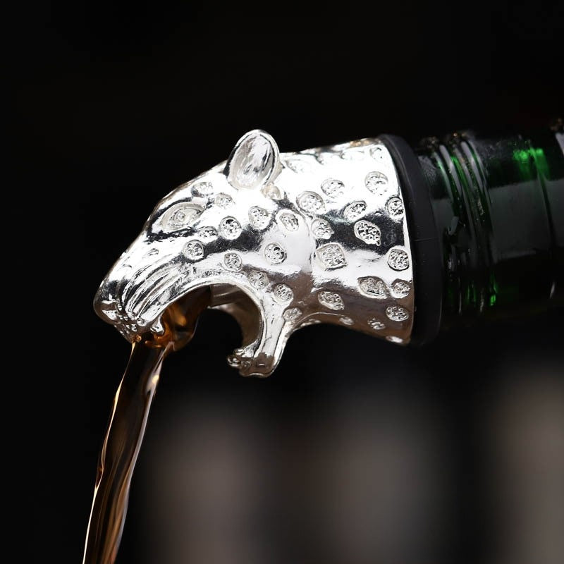 Sun Lake Supply Exotic Animal Wine Pourer - Antelope Elephant Jaguar Designs