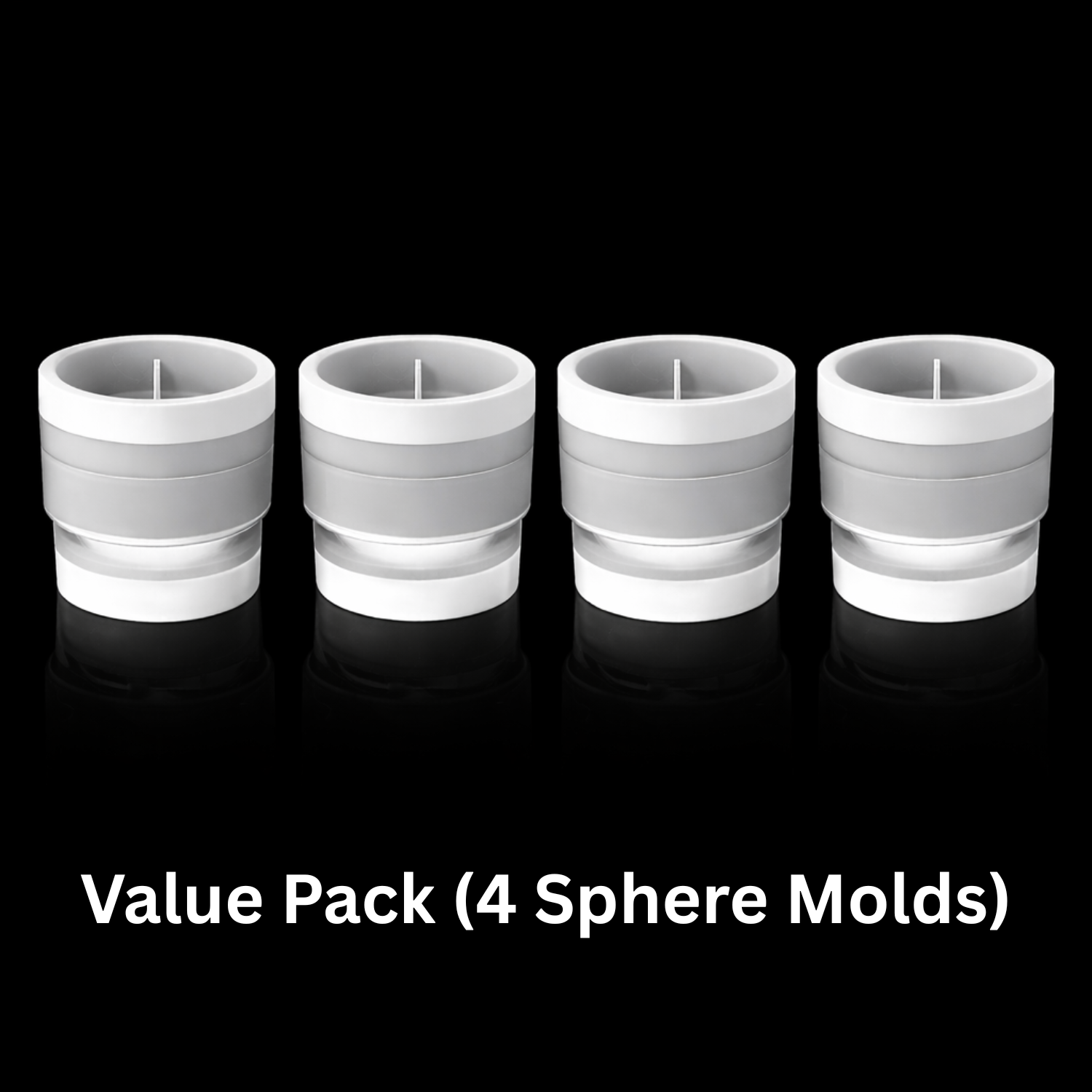 Large Sphere Ice Cube Mold Tray (6cm) – Easy-Release Round Ice Ball Maker for Whiskey, Bourbon, Cocktails & Iced Coffee