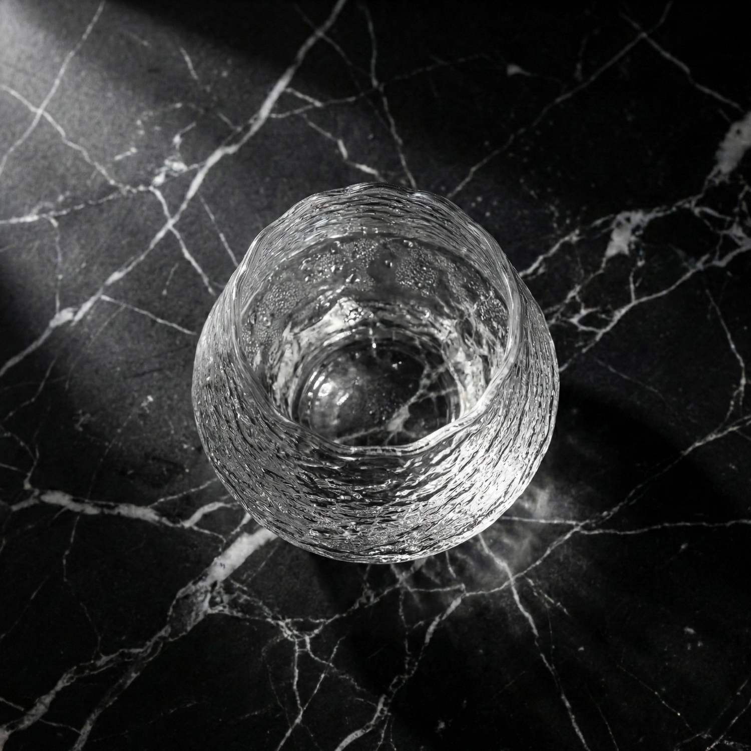 Hand-Blown Japanese Hammered Whiskey Glass – Glass Rock Tumbler for Bourbon, Scotch & Cocktails