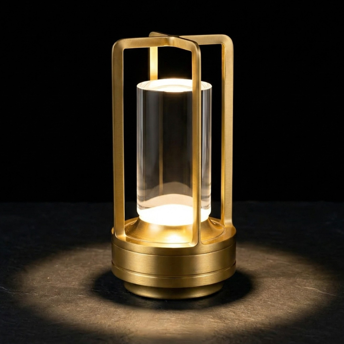 Rechargeable LED Lantern Table Lamp Dimming Touch Control 3-Color