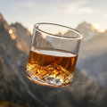 Mountain Base Whiskey Glass – Sculpted Crystal Tumbler for Bourbon, Scotch & Cocktails (200ml & 300ml)
