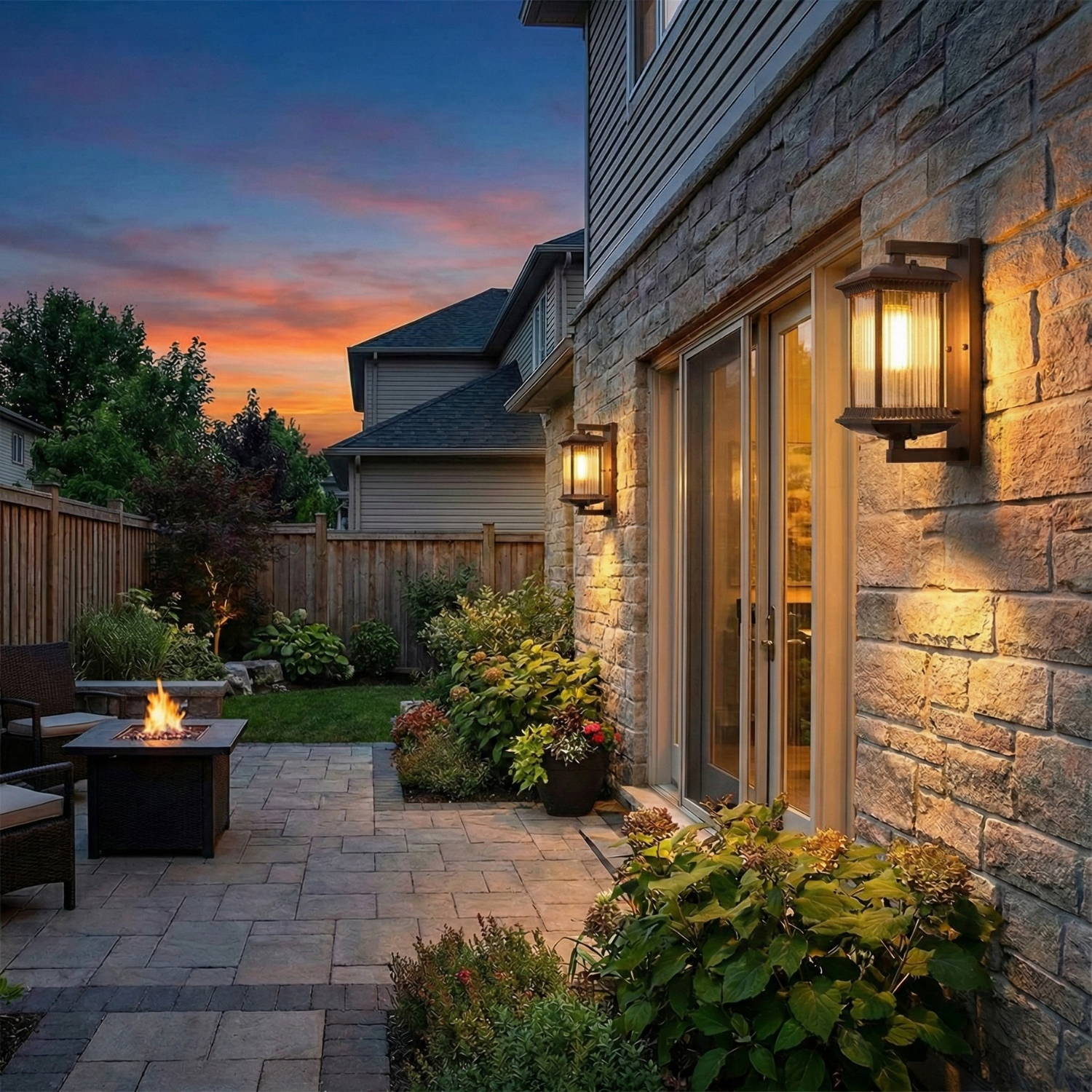 Retro Outdoor Wall Lamp – 16W Warm LED Aluminum Sconce, IP55 Waterproof (Coffee or Black)