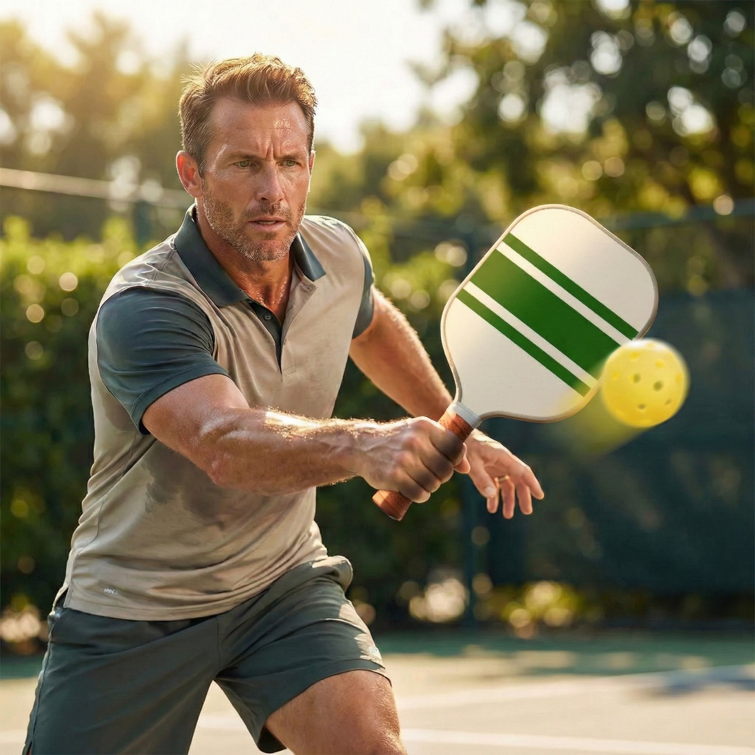 Heritage Edition Fiberglass Pickleball Paddle Set with Carry Bag & 4 Balls - Lightweight Matte Finish Training + Recreational Kit