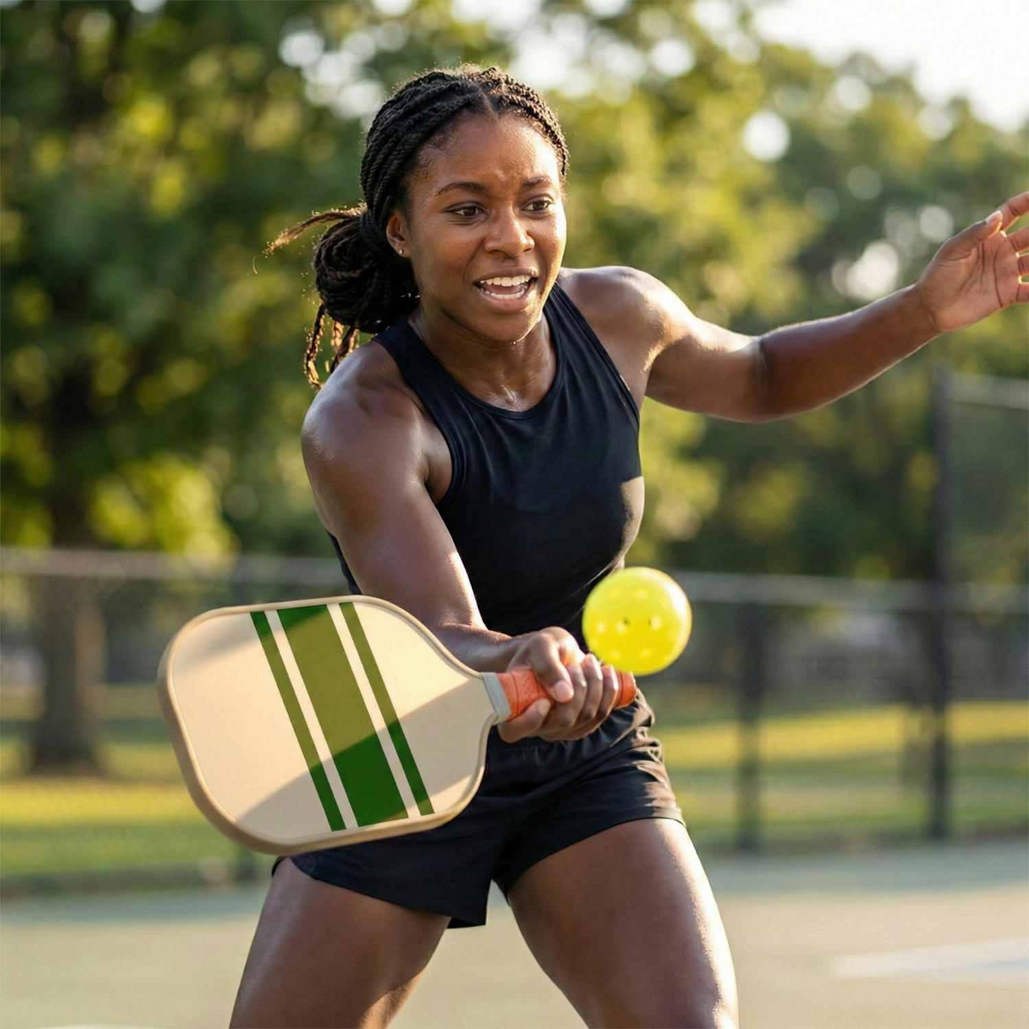 Heritage Edition Fiberglass Pickleball Paddle Set with Carry Bag & 4 Balls - Lightweight Matte Finish Training + Recreational Kit