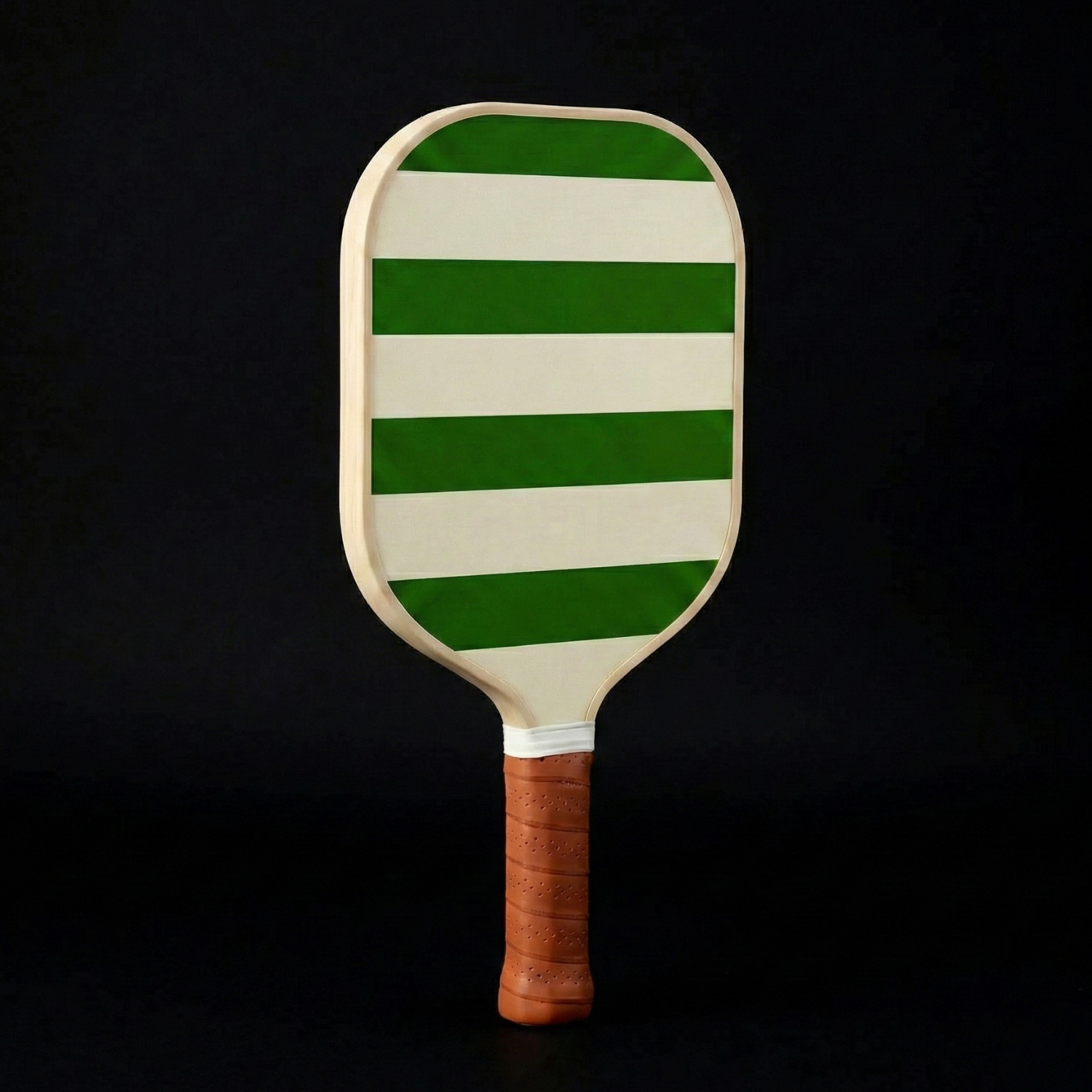 Horizontal Stripe Fiberglass Pickleball Paddle Set with Carry Bag & 4 Balls - Lightweight Matte Finish Training + Recreational Kit