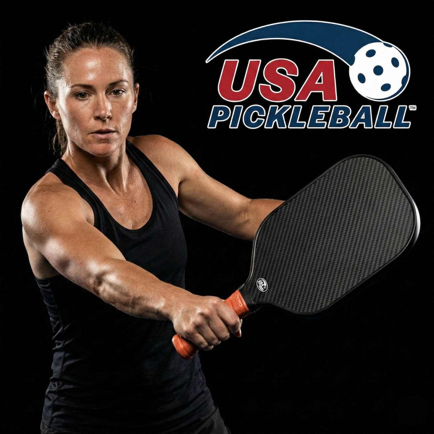T700 Carbon Fiber Pickleball Paddle Set (16mm) | USAPA Approved + Travel Bag & 2 Balls (Inferno Black)
