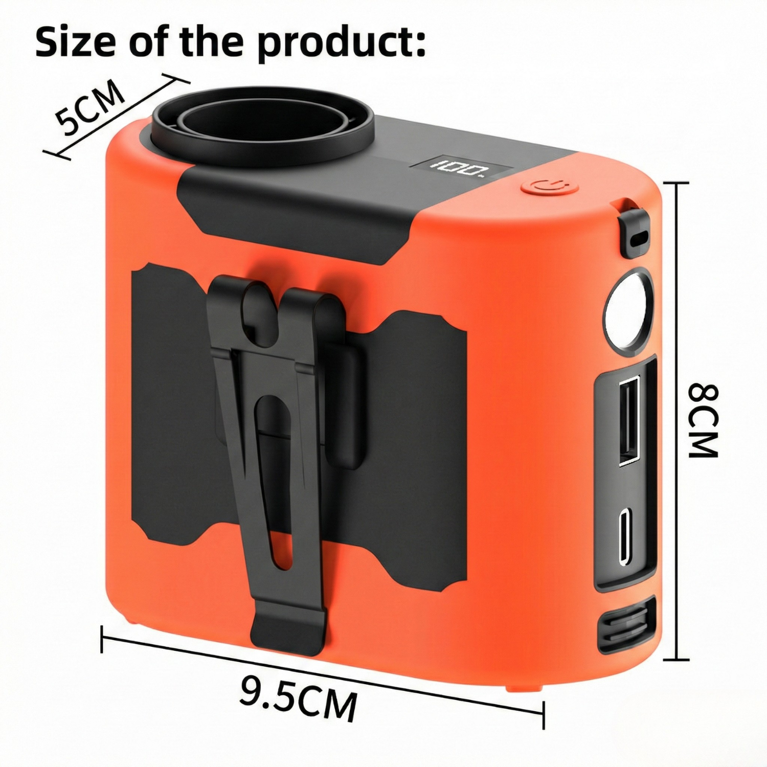 Hands-Free Waist Fan Power Bank with USB Charging 10,000mAh & 20,000mAh Portable Cooling Fan